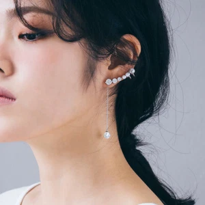 Stray Kinder Felix Julia Ohrringe Ohrmanschette (Silber Ohrring Pfosten) 1 Stck. K-Pop Idol - Bild 1 von 22