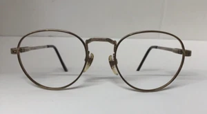 Vintage Eye Class Frames Mens Hombre Flex 47-19-135 Gold Tone - Picture 1 of 5