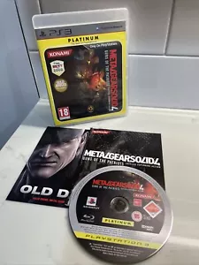 PlayStation 3 : METAL GEAR SOLID 4 : Guns Of The Patriots Platinum Ps3 Tractical - Picture 1 of 8