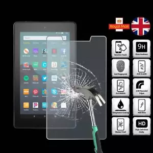 Housse de protection d'écran en verre trempé pour tablette Amazon Fire 7 9ème génération/Fire7 7ème génération - Photo 1/2