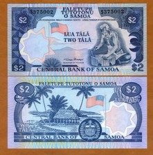 Western Samoa, 2 Tala, (1985), P-25, UNC > Woodcarver