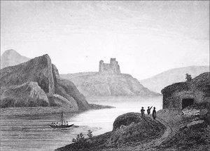 ESCOCIA: LAGO ORIENTAL TARBERT sobre el agujero fyne - Grabado del siglo XIX - Imagen 1 de 2