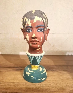 Museum-Grade Replica: Tutankhamun Statue Emerging from Lotus Flower -Large Size - Picture 1 of 6