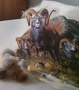 GARY SWANSON signiert 1987 CASSIER Rams Bighorn Sheep LITHOGRAPHIE DRUCK ORIGINAL  - Bild 1 von 11