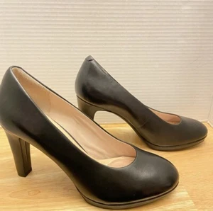 Rockport Damen schwarze Leder High Heels mit Trutech Größe 9,5. - Bild 1 von 10