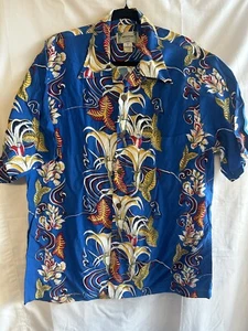 VTG Kamehameha Hawaiian Shirt Rayon sz.L - Picture 1 of 6