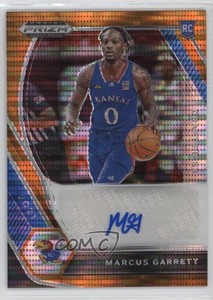 2021-22 Panini Prizm Draft Picks Orange Pulsar /49 Marcus Garrett #DP-MGA Auto