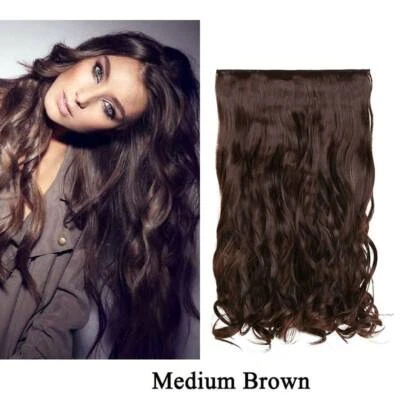 Ein Tressen Clip in 100% Lang Dick Extensions Haarverlängerung Wie Echt Haarteil - Bild 1 von 4