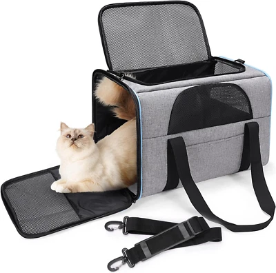 Transporttasche für Katzen Hunde bis zu 7Kg Transportbox Faltbar Tragetasche Kat - Bild 1 von 4