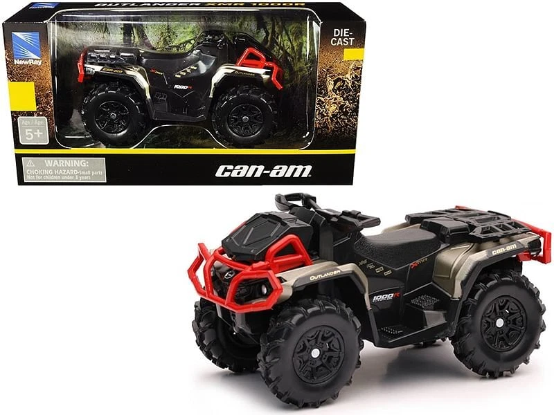 Can-Am Outlander XMR 1000R ATV Black and Gold Diecast Model by New Ray - Image 1 of 1