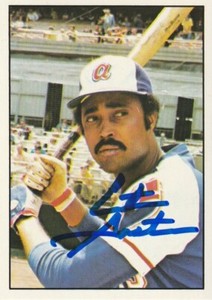 CITO GASTON ATLANTA BRAVES  SIGNED 1975 SSPC  CARD #18