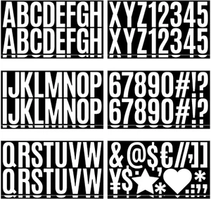 200 Pieces Vinyl Letter Stickers 12 Sheets Large Letter Stickers 2.5 Inch Self A - Picture 1 of 8