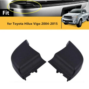 2Pcs Rear Bumper Side End Plate Corner Cover Cap For Toyota Hilux Vigo 2004-2015 - Picture 1 of 7
