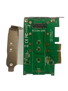 NVMe M.2 30mm 42mm 60mm 80mm PCIe Adapter M2 M Key SSD to PCI-e x4 X8 X16 PCIe - Picture 1 of 4