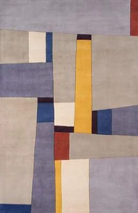 New Wave NW-23 Gray Area Rug - Picture 1 of 12