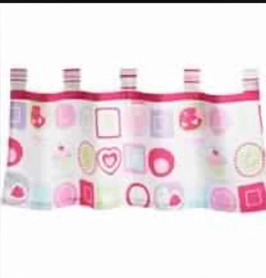 Sumersault Sweet Stuff Tab Top Valance - New Ladybug Foto 1 de 3