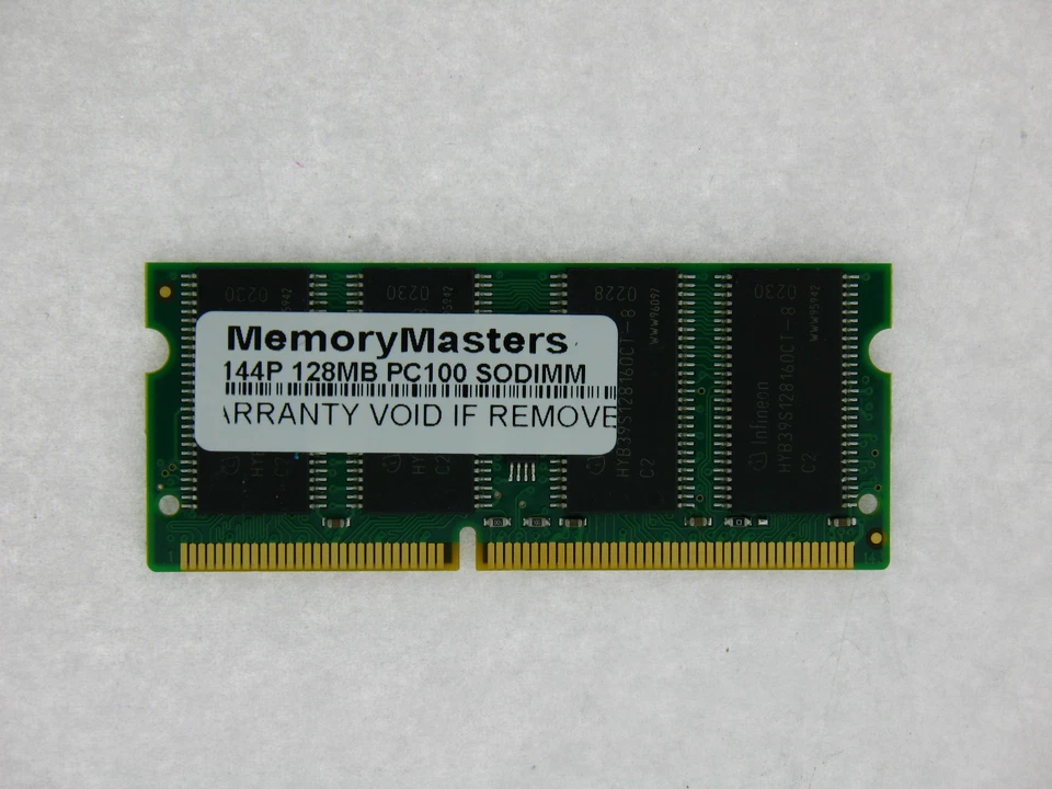 128MB Sdram Memoria RAM PC100 Sodimm 144-PIN 100MHZ - Imagen 1 de 1