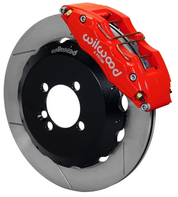 WILWOOD DISC BRAKE KIT,FRONT,MINI-COOPER,13" ROTORS,6 PISTON RED CALIPERS - Image 1 of 3