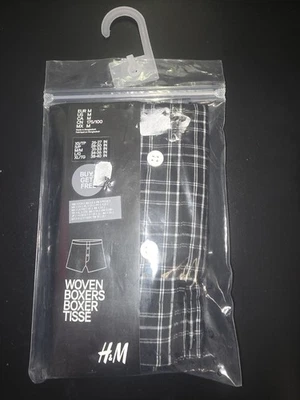 Calzoncillos boxer H&M para hombre azules a rayas talla M Foto 1 de 2