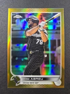 JOSE ABREU 2022 Topps Cromo #/50 Oro Refractor Medias Blancas Paralelo - Imagen 1 de 2