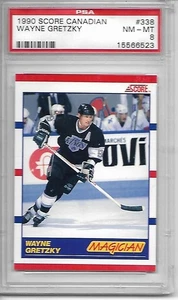 1990 Score Canadian #338 Wayne Gretzky (HOF) L.A. Kings PSA 8 - Picture 1 of 1