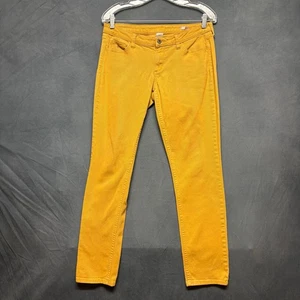 Arizona Jeans Super Skinny Mustard Stretchy Comfy Casual Skater Juniors 11 Artsy - Picture 1 of 14