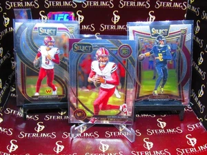 2024 Select JAYDEN DANIELS RC Lot (3) - CLUB PREMIER CONCOURSE COMMANDERS NFL - Picture 1 of 7