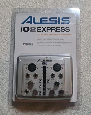 Alesis iO2 Express 2 Channel USB Recording Interface Guitar Mic Stereo - Image 1 of 4
