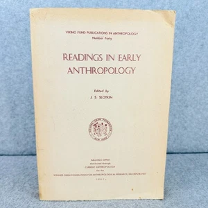Readings in Early Anthropology Edited by J S Slotkin Paperback Subscribers Ed. - Picture 1 of 14