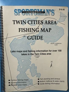 VINTAGE SPORTSMAN’S CONNECTION TWIN CITIES AREA FISHING MAP GUIDE FOR LAKES - Picture 1 of 7