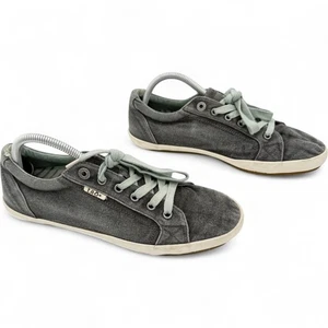 Zapatillas bajas Taos Star con cordones informales cómodas de lona lavada carbón para mujer 11 - Imagen 1 de 7