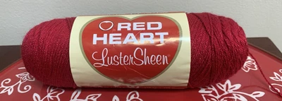 全新 红色心形纱线光泽光泽运动精美 4 盎司樱桃红色 # 0915 — 第 1/4 张图片