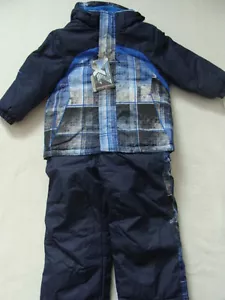 NWT Boys Zero XPosur Snowsuit Size 4 Winter Jacket Coat Bibs Pants Blue Set NEW - Picture 1 of 1