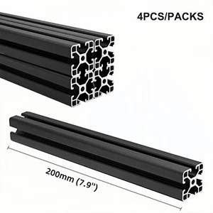 4040 T Slot Aluminum Extrusion Anodized Linear Rail Guide 40x40x200mm, 4pcs - Picture 1 of 8