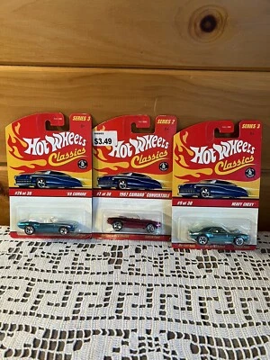 Lote de 3 Chevy Camaro 2005-2006 Mattel Hot Wheels Classics Series 2/3 Foto 1 de 4