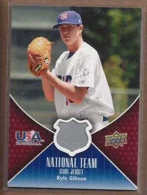 2009 Upper Deck USA National Team Jerseys #KG Kyle Gibson Jersey - NM-MT - Image 1 of 2