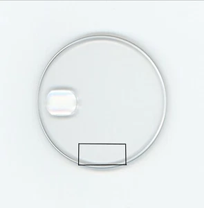 "Clark" 25-295-C AR L , E DATE at 9 Sapphire crystal for Rolex replacement - Picture 1 of 1