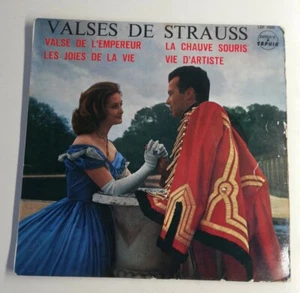 N1198 Vinyl 45 RPM Valses Of Strauss, Waltz L'em Pereur, Vie Artist - Picture 1 of 4