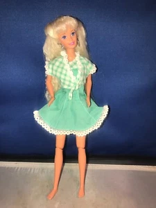 Vintage 1994 Barbie Mattel Jointed Articulated Waist, Knees Blonde Hair Blue Eye - Picture 1 of 4