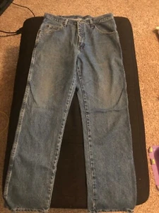 WRANGLER - Men's 34 X 32 - Five Pocket Zipper Fly Denim Jeans - Foto 1 di 6