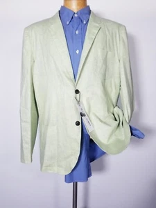 Blazer sportivo nuovo 2xl 46R verde lime chiaro peso piuma giacca lino feel - Foto 1 di 8