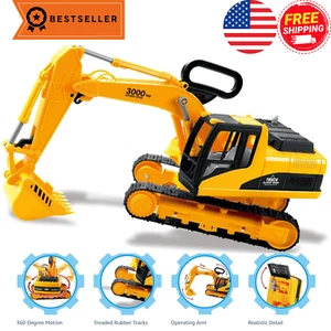 Oversized Excavator Toys for Boys 3-5 Year Old, Large Kids Digger Toys for Boys, - Picture 1 of 10