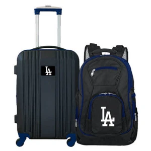 Los Angeles Dodgers set zaino e bagagli 2 pezzi premium con bordo colorato - Foto 1 di 7