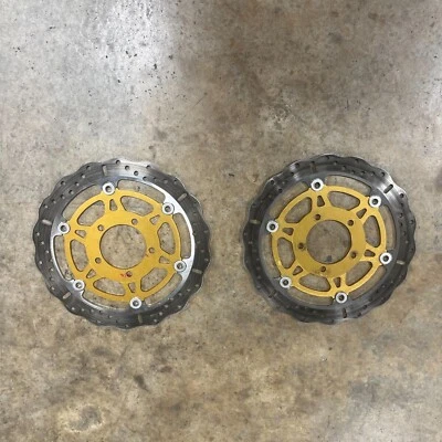 ROTORES DE FRENO DELANTEROS USADOS 06-24 KAWASAKI NINJA Z X14 FRENOS EBC MD4155XC Foto 1 de 4