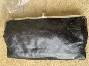 Mini embrague/bolso de noche de cuero negro Ralph Lauren nuevo con etiquetas - Imagen 1 de 6