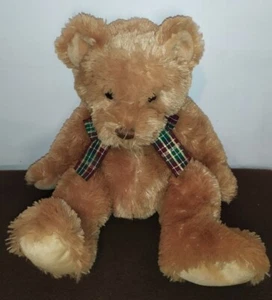 TY Classic , Brown Bear with Bow , Beanie Soft Toy Plush , 13" - Picture 1 of 6