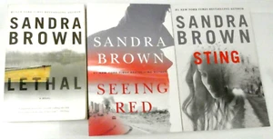 Sandra Brown Bundle Of 3 x Books, Lethal, Seeing Red & Sting (PB) LHO4 - Picture 1 of 4