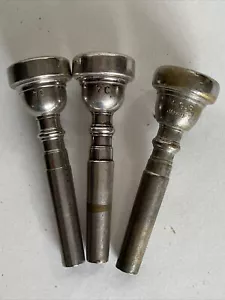 3 Lot 7C Mouthpiece Vintage Trumpet Brass Horn Zim-Gar Japan - Picture 1 of 22