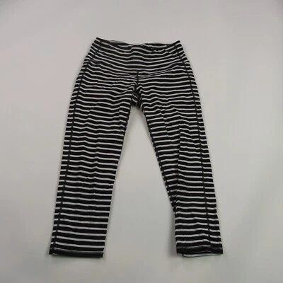 Athleta Leggings Womens Small Workout Gym Stretch Lightweight Yoga Stripes - Image 1 of 4