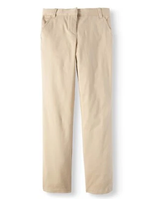 Uniformes escolares George para niñas, pantalón delantero plano talla 9 beige Foto 1 de 3
